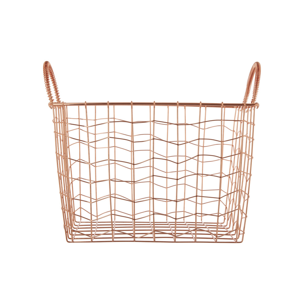 Premier housewares Vertex Wavy Grid Rectangular Wire Basket