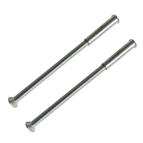 10 x M3 Screws Connecting Bolts and Sleeve for Fixing Door Handles, Knobs and Others (Silver)