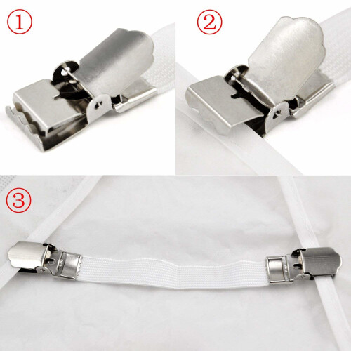 TRIXES X 4 Ironing Board Cover Clips Elastic Fasteners Braces 2