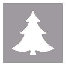 Rayher Fir Tree Motive Puncher in Tab-Blister, Orange, 5.08 cm