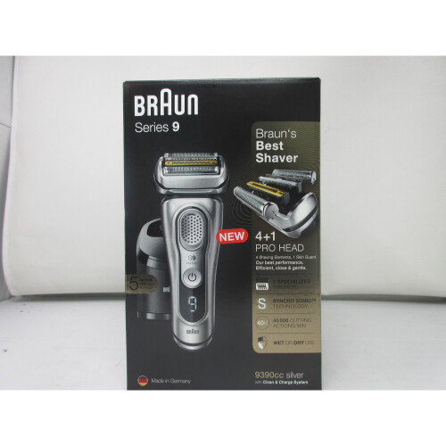 Braun Braun Series 9 9390cc Τελευταίας γενιάς ηλεκτρική ξυριστική μηχανή καθαρής φόρτισης 1