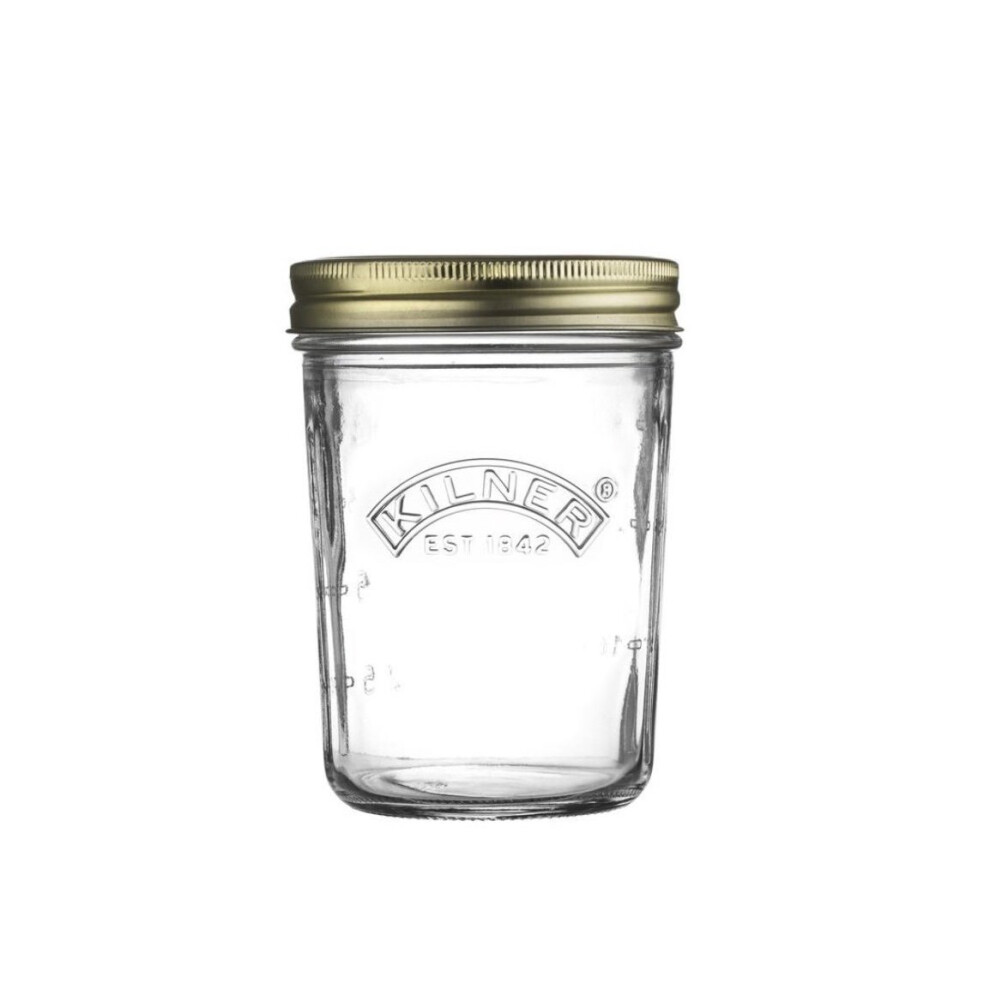 Kilner Wide Mouth Preserve Jar 0.35 Litre, 9 x 9 x 12.5 cm