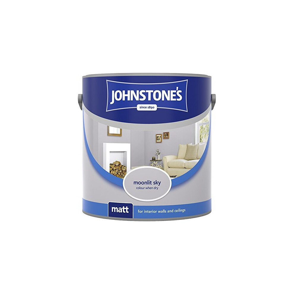 (Moonlit Sky, 2.5L) Johnstone's Matt Emulsion | Matt Wall Paint