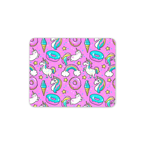 Awesome Pink Mouse Mat Pad - Unicorn Donut Cat Doughnut Gift PC Computer #8332