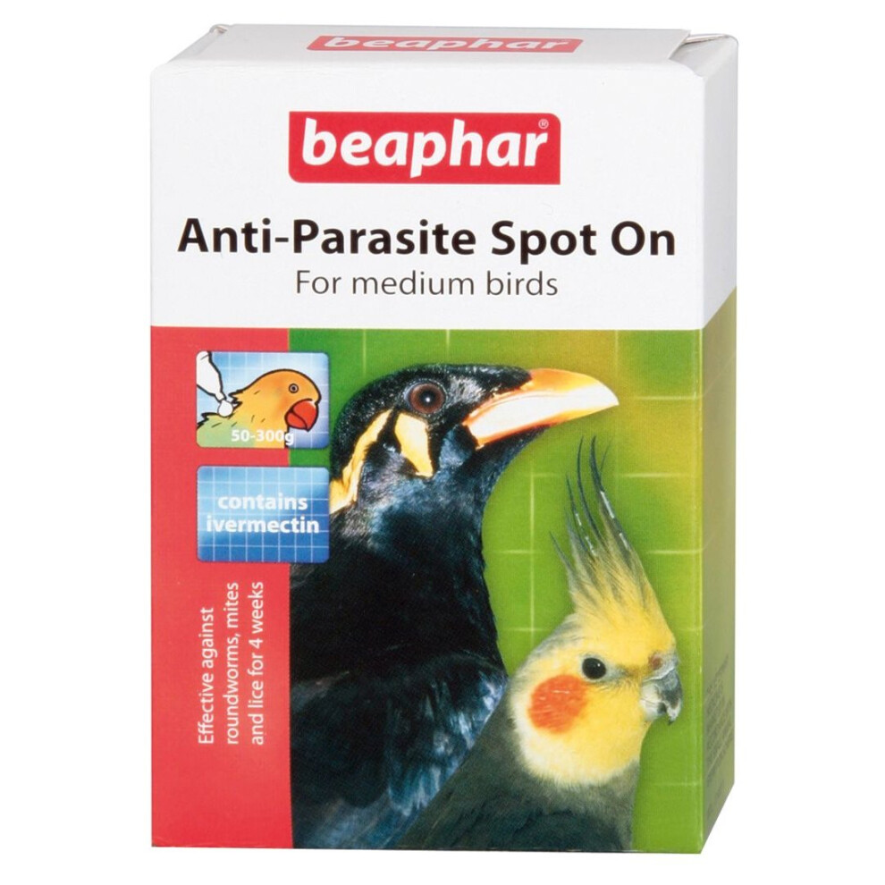 Beaphar Medium Bird Anti-parasite Spot-on 2 Tubes