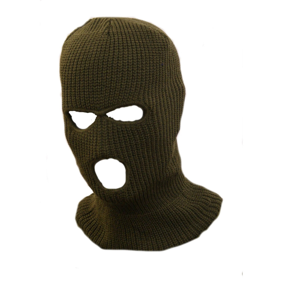 (Olive) Balaclava Three Hole Ski Army Mask Sas Style