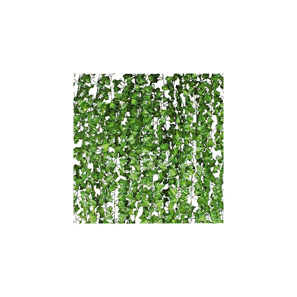 Artificial Ivy,Fake Hanging Plants Garland Ivy Leaves Gifts 40 Feet 450 Leaves Garden Wedding Wall Home Decor Pack of 5