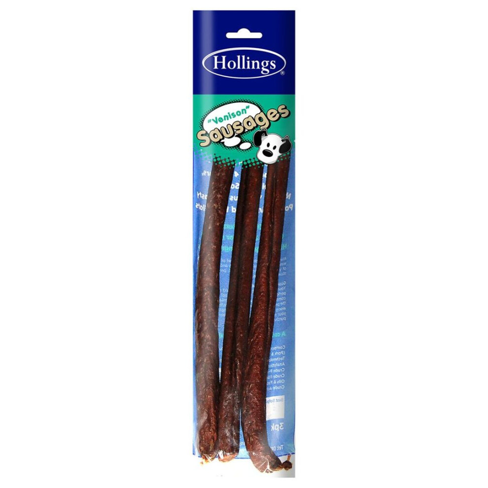 Hollings Venison Sausage 3Pk (Pack Of 12)