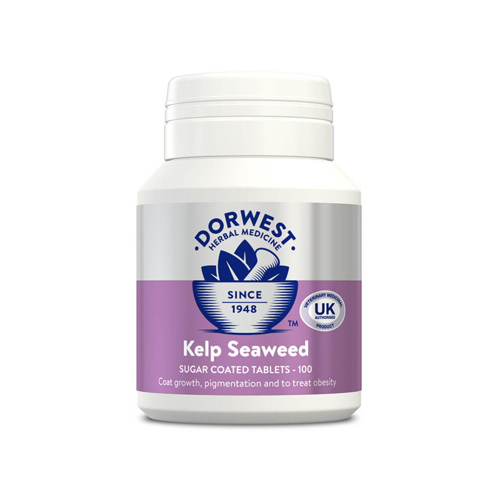 (200 Tablets) DORWEST HERBS KELP SEAWEED Treats Obesity & Rheumatic Pain for Dogs & Cats