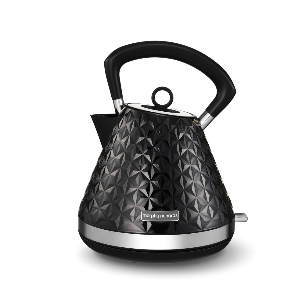 Morphy Richards Vector Pyramid Kettle 108131 Traditional Kettle Black-image-OPC-PP5XBX-NEW