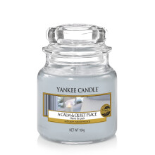 Yankee Candle Calm and Quiet Place Jar, Grey, 5.8 x 5.8 x 8.6 cm