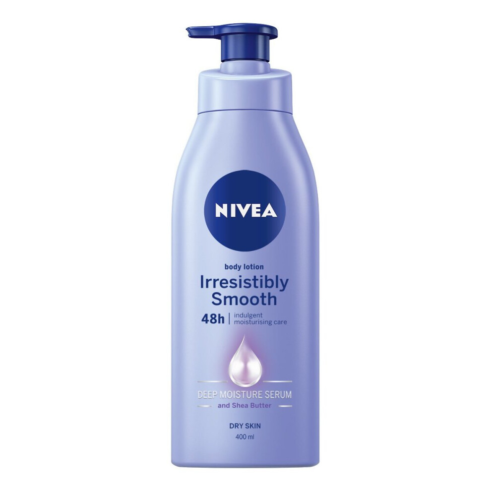Nivea Body Lotion For Dry Skin, Irresistibly Smooth, 400 Ml
