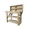 (3ft, Standard Legs) Wooden Workbench Indoor/Outdoor Double Shelf With Back Panel 6