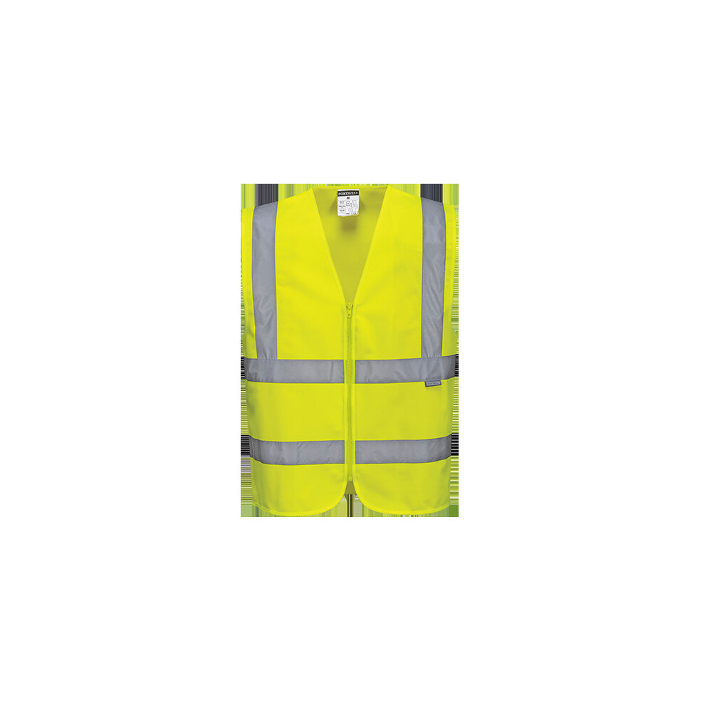 (Yellow, Medium) Hi-Vis Zipped Vest 5036108283408