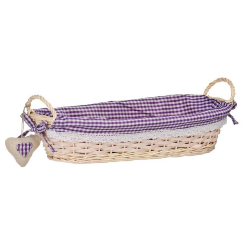Oblong Bread Basket Purple