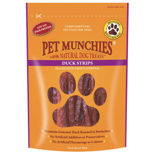 Pet Munchies Duck Strips 90g