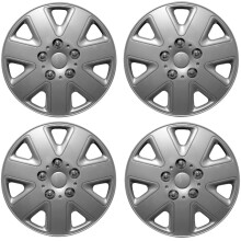 Streetwize Hurricane Car Wheel Trim Set 14" Silver Set Of 4 Hub Caps Covers