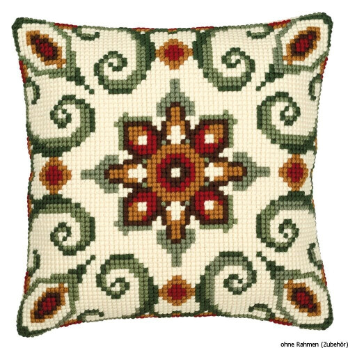 Vervaco Geometric Design Cross Stitch Cushion 3, Multi-Colour