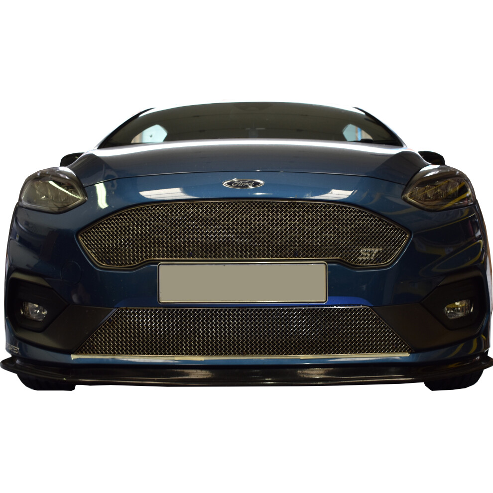 (Silver) Ford Fiesta St Mk8 - Front Grille Set (2018 - ) Silver 5060468072570