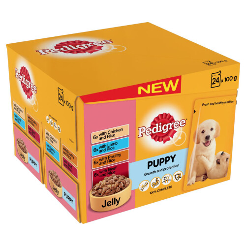 Pedigree Pouch Jelly Puppy 24x100g (Pack of 2) on OnBuy