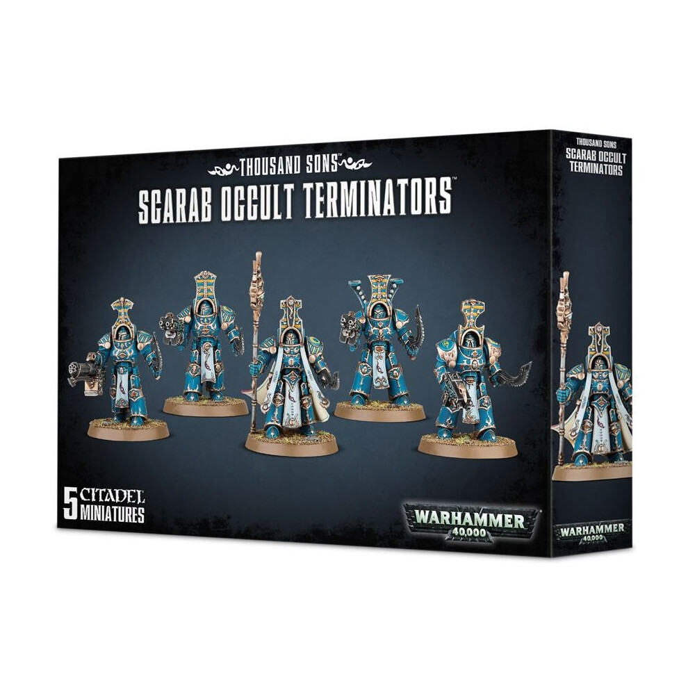 Games Workshop Warhammer Thousand Sons Scarab Occult Terminators Red