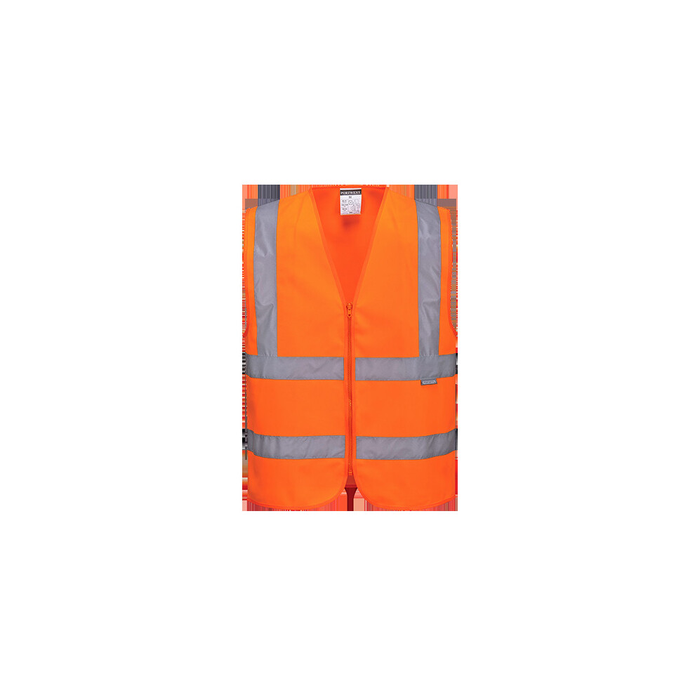 (Orange, Xl) Hi-Vis Zipped Vest 5036108283361