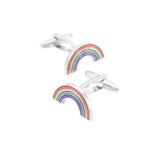 Luxury Rainbow Colour Multi Smart Cufflinks Novelty Unique