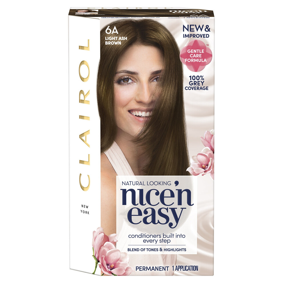 Clairol Nice' N Easy Permanent Hair Dye 6A Light Ash Brown