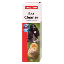 Beaphar Dog & Cat Ear Cleaner 50ml with MSM - Soothes Irritation & Helps Prevent Ear Mites (12 weeks+) 17625