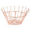 Stylish Copper Wire Finish Fruit Basket Crown Large Table Decoration 32Cm 1