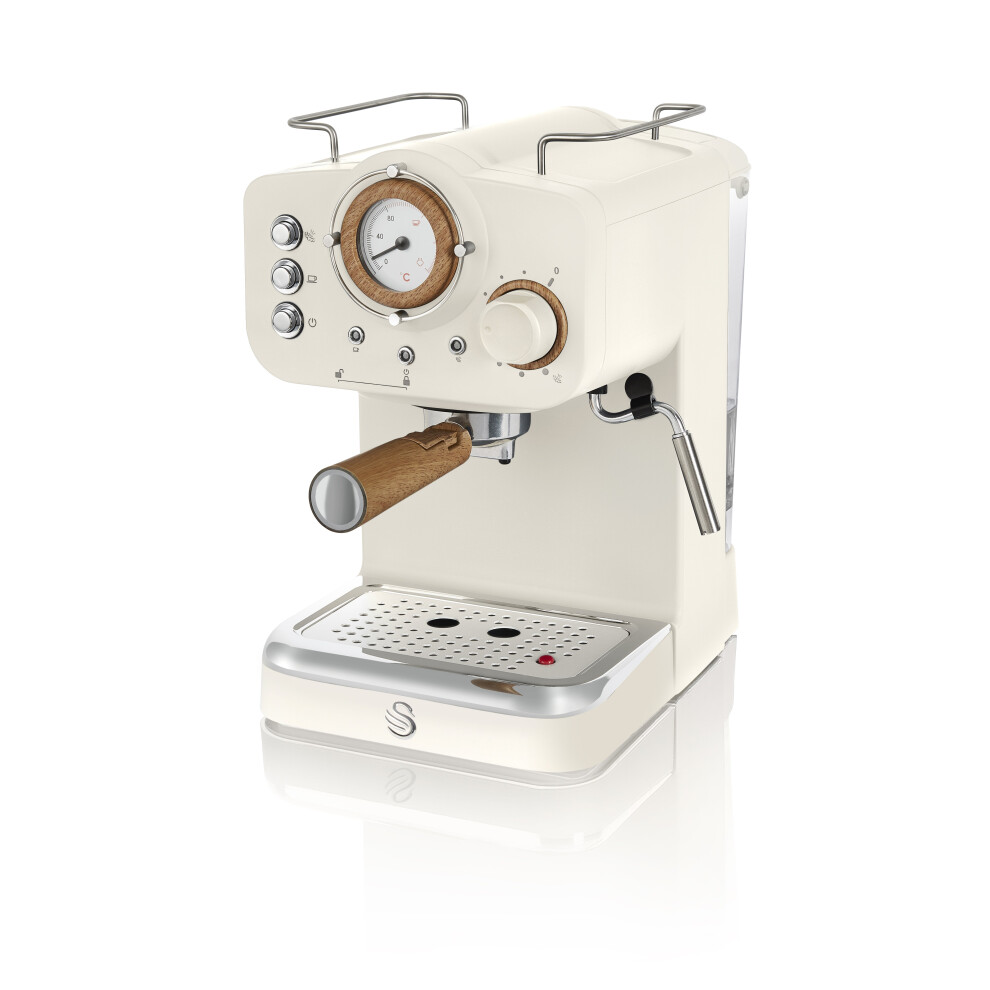 Swan (White) Nordic Sk22110gryn Espresso Coffee Machine - Grey White