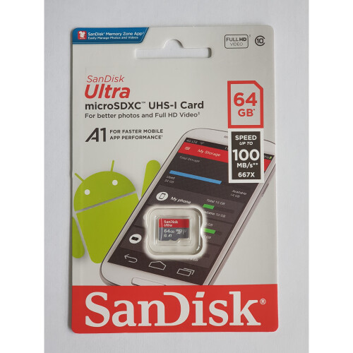 SanDisk (64GB) Sandisk Ultra Micro SD SDXC UHS-1 card A1