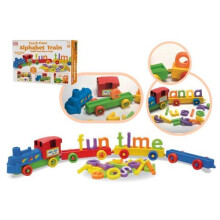 Build Your Own Alphabet Learing Push Train Set Activity Toy