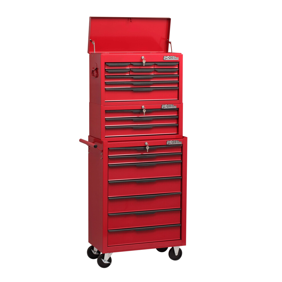 Hilka 19 Drawer Tool Storage Trolley Chest Roll Cabinet