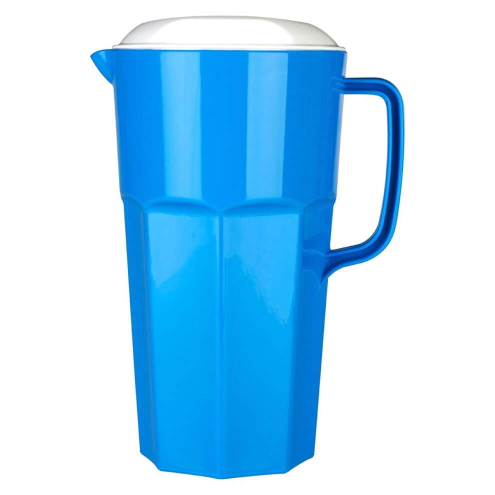 2 Ltr Pitcher PP Plastic Blue, White Lid