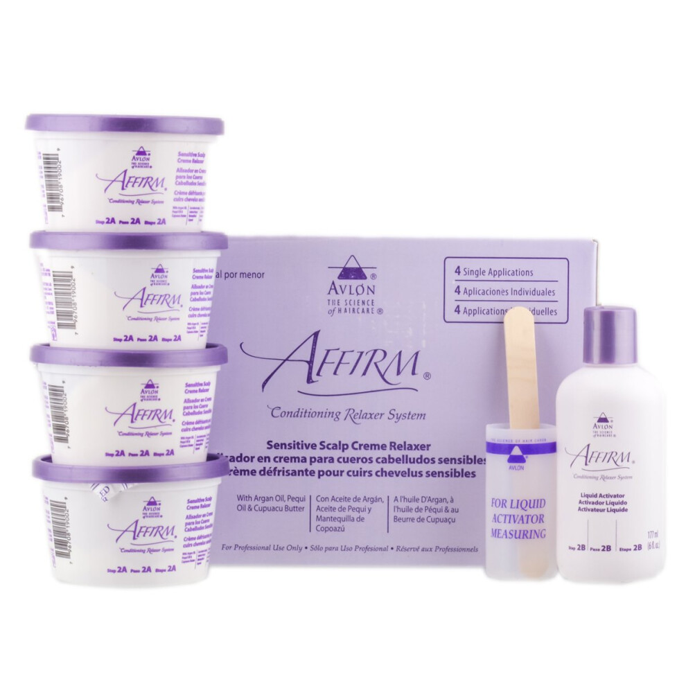 (9 Application) Avlon Affirm Sensitive Relaxer Kit