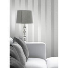 Elegant Quartz Stripe Silver Wallpaper Wall Decoration 0.52M X 10.05M