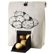 Lakeland Potato Bag with Button Tie Closure, 10 Litre