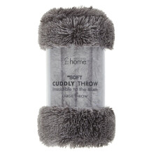 Catherine Lansfield Cuddly Throw Charcoal, 150x200cm