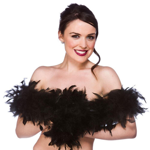 Black Feather Boa - Default Title
