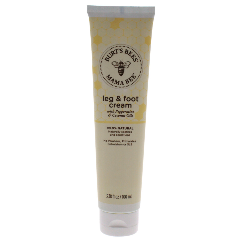 Mama Bee Leg and Foot Creme by Burts Bees for Women - 3.38 oz Cream