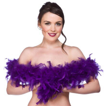 Purple Feather Boa - Default Title