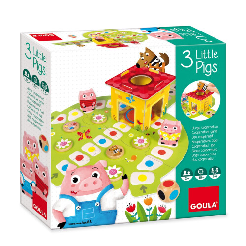Goula 53146 3 Little Pigs Game, Multicolour 2