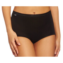 (20, Black) Sloggi Basic+ Maxi 3P 3 Pack Briefs WHITE