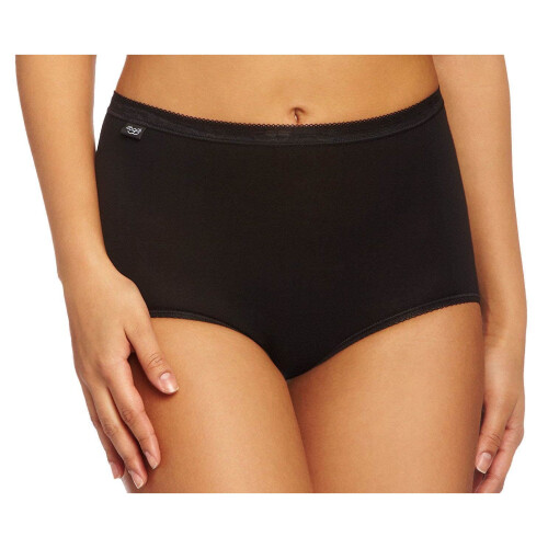 Sloggi (20, Black) Sloggi Basic+ Maxi 3P 3 Pack Briefs WHITE