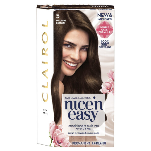 Clairol Clairol Nice'n Easy 5 Μόνιμη Βαφή Μαλλιών μεσαίου καφέ
