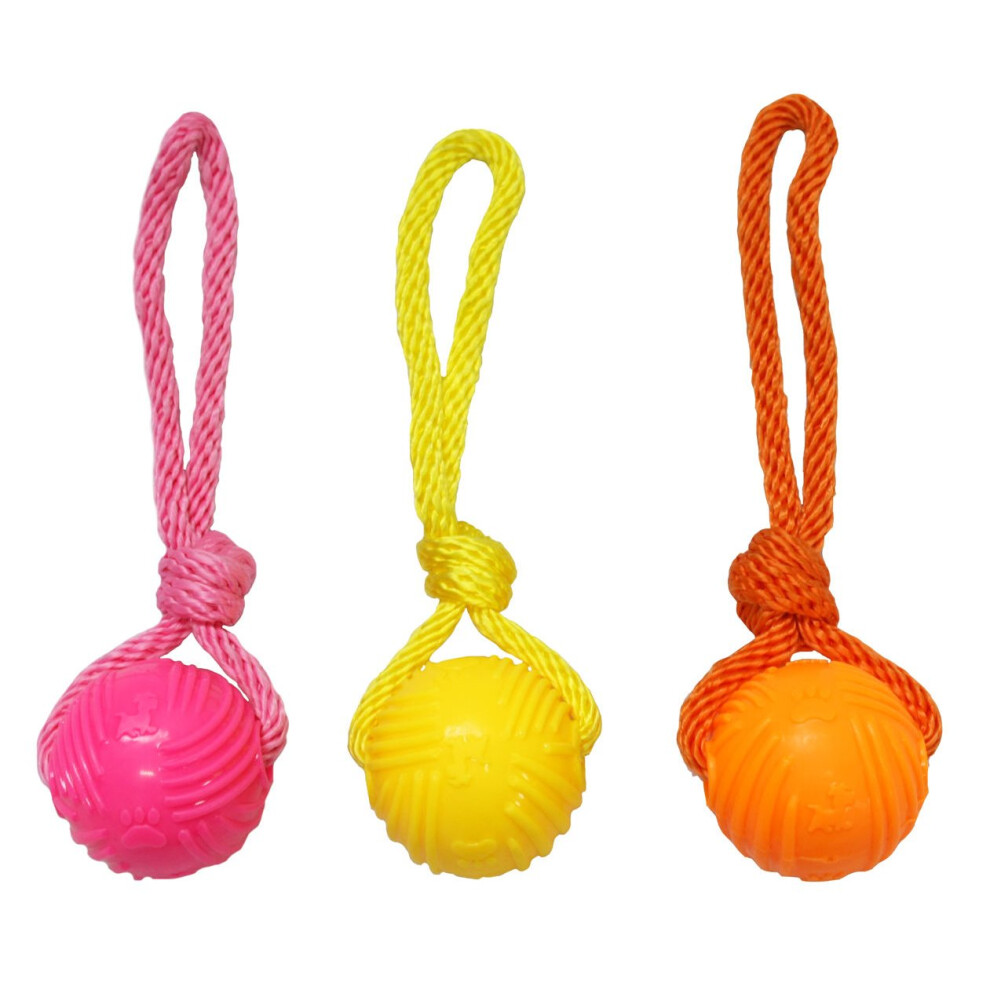 Good Boy Glow In The Dark Ball On A Rope 60mm (Pack of 6)