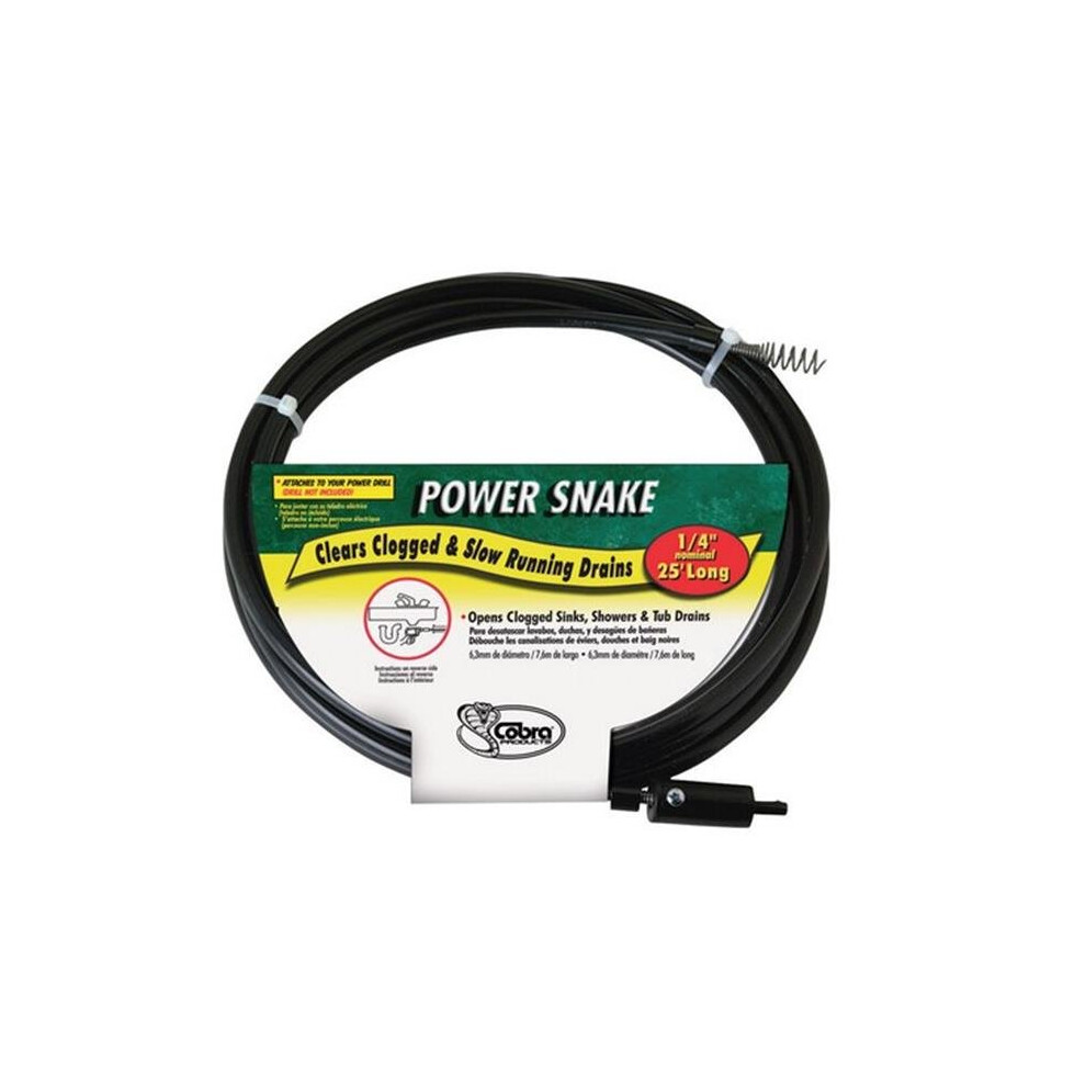 Power Snake 81150 0.25 In. X 15 Ft. Drain Auger 088712811503