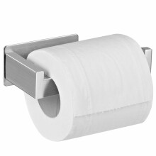 Toilet Paper Holder, Stainless Steel Wall Moun Self Adhesive Toilet Roll Holder Towel Hanger for Bathroom Kitchen