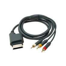 AV Cable for Xbox 360 Xbox 360 Elite Microsoft AV to RCA 1.8M wire ZedLabz - Refurbished